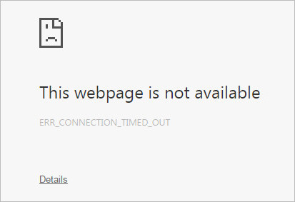 fix err connection timed out