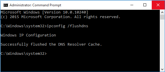 flush dns command