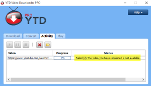Fix YTD Downloader Failed 2 Error
