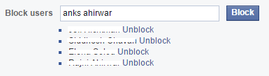 block users