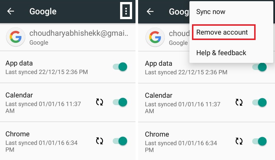 fix error 927 by using another gmail acount
