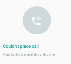 couldnt place calls