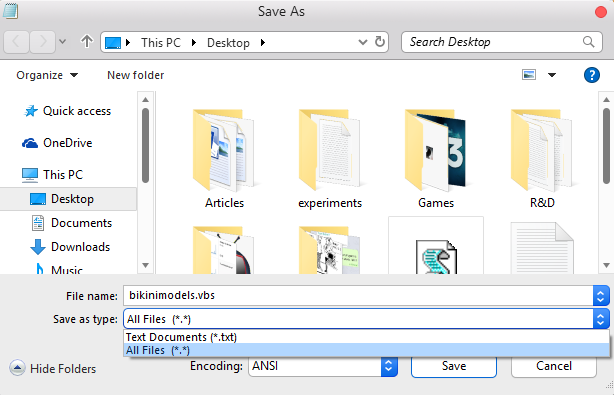 select all file type