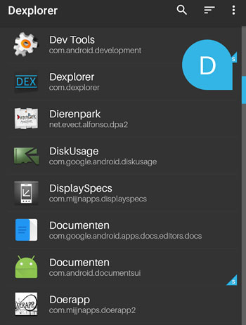 Decompile apk files using Android App