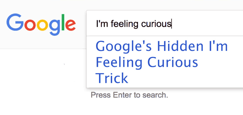 I'm-feeling-curious-google-trick