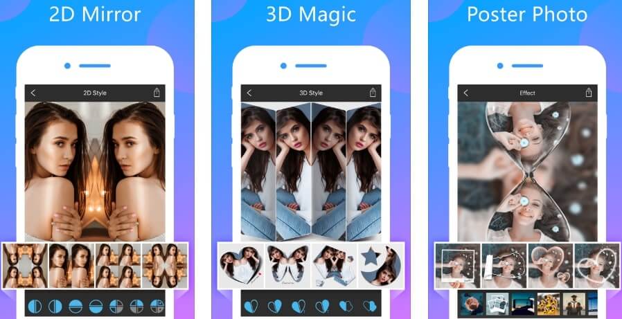 Photo Mirror Collage Maker Pro - Mirror Photo App for iOS