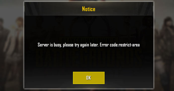 server-is-busy in PUBG Mobile