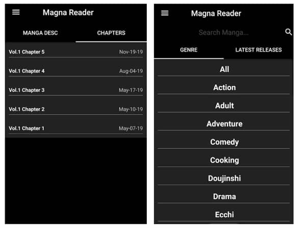 Online Manga Reader App