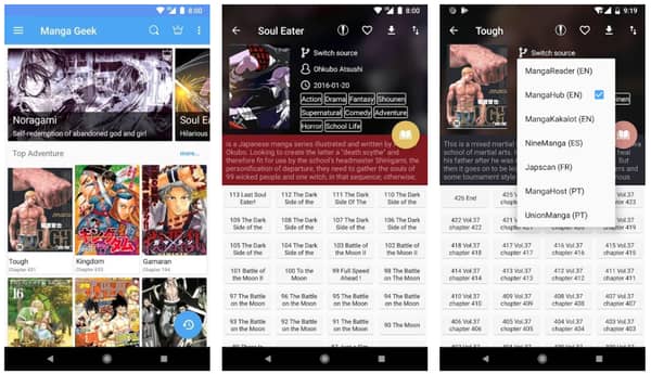 manga apps for android 