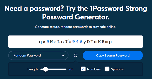 1pass password tool