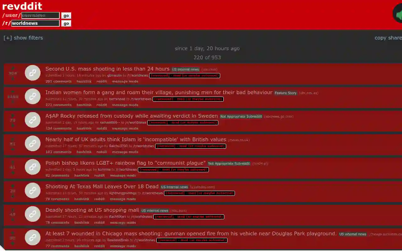 Deleted Reddit Posts: Removed Comments?