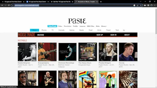 Legal Free Music Download Sites