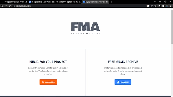 Legal Free Music Download Sites