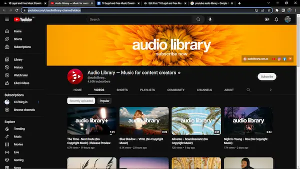 Legal Free Music Download Sites