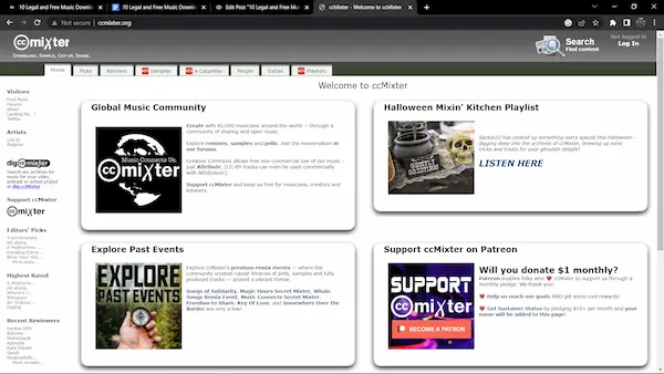 Legal Free Music Download Sites