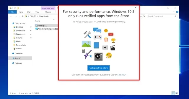 Windows 10 S Non Store Apps 1