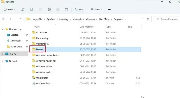 Windows 11 Startup Folder 7